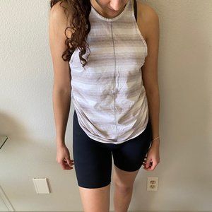 Lulu Lemon --- High Neck Striped Tank